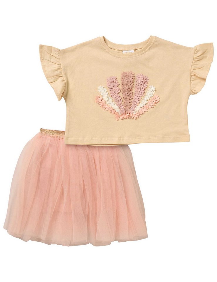 Miss T-Shirt Set Muschel Rüschen, Pailletten (1-tlg) von Miss