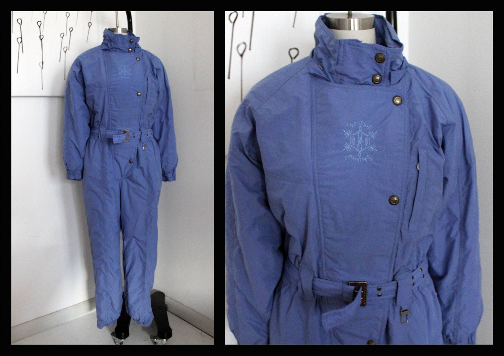 Vintage Trespass Sportbekleidung Skianzug, Skibekleidung, M , Gr.40, Gr12, Einteiler Overall Strampler Kostüm, Schnee von MissBrummell