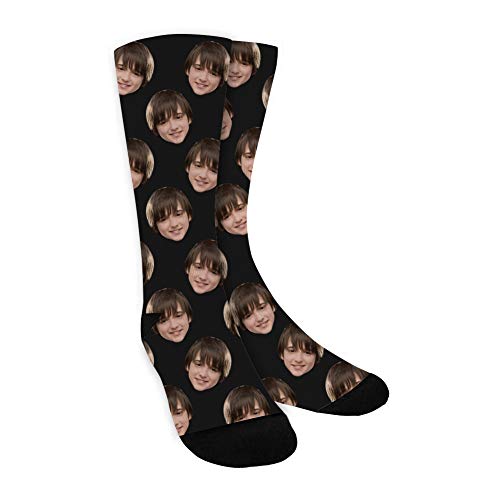MissChic Socken Personalisiert Foto,Lustige Individuell, mehrere Gesichter,Legen Sie Ihr Gesicht für Unisex, Geschenk für Freuen, Herren, Freundin, Mutter, Schwester von MissChic