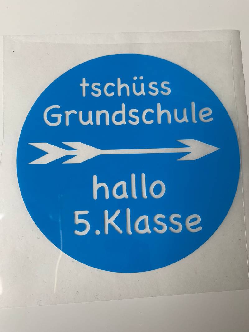 Schule Bügelbild - Tschüss Kindergarten Hallo Einschulung Patentante Schulanfänger von MissDekoqueen