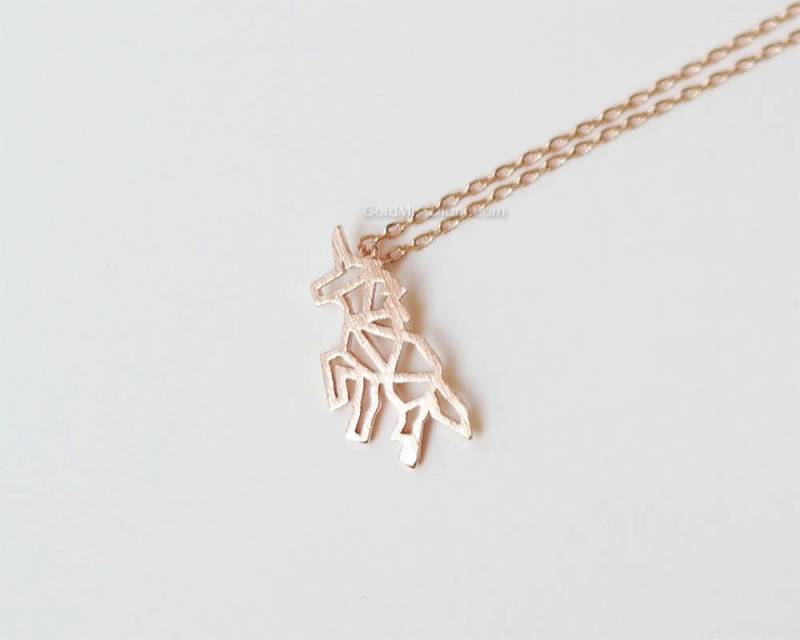 Einhorn Kette, Origami Kette Für Frauen, Geschenk Sie/Freundin Brautjungfer Einhorn Kette, Origami Kette Für Frauen, Geschenk Sie/Freundin Brautjungfer von MissDiary
