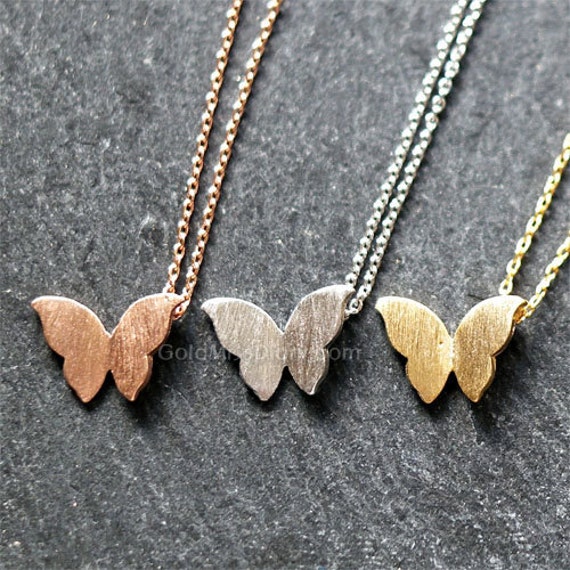 Gold Schmetterling Halskette/Geschenk Für Sie Handgemachte Charm Anhänger von MissDiary