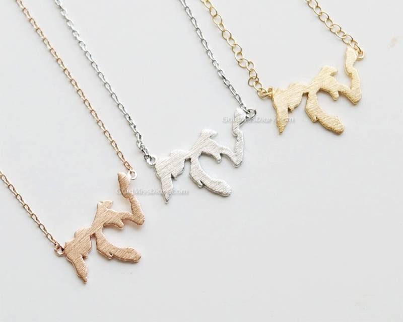 Great Lakes Kette in Rosegold, Zierliche Große Seen Great Lakes Kette in Rosegold, Zierliche Große Seen von MissDiary