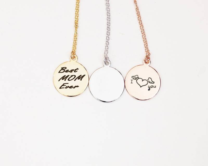 Halskette Mit Handschrift/Schmuck Gravur Vintage Geschenk Zum Abschluss von MissDiary