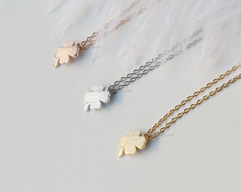 Kleine Kleeblatt Kette in Rosegold - Süßes Und Einfaches Als Glücksbringer, Hochzeitsgeschenk, Brautjungfer Geschenk, Geschenkidee Kleine Kleeblatt Kette in Rosegold - Süßes Und Einfaches Als Glücksbringer, Hochzeitsgeschenk, Brautjungfer Geschenk, Geschenkidee von MissDiary