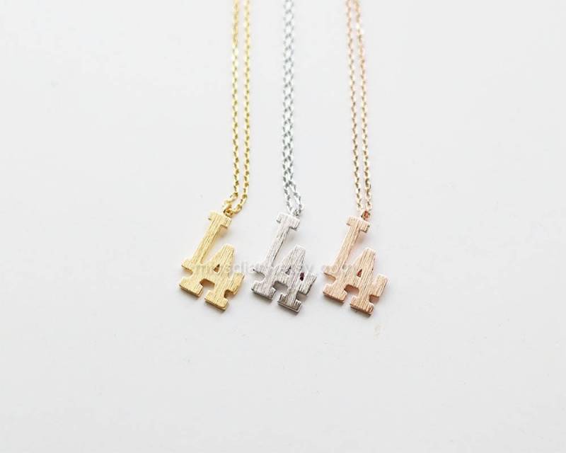 La Dodgers Initialen Halskette, Los Angeles La Dodgers Initialen Halskette, Los Angeles von MissDiary