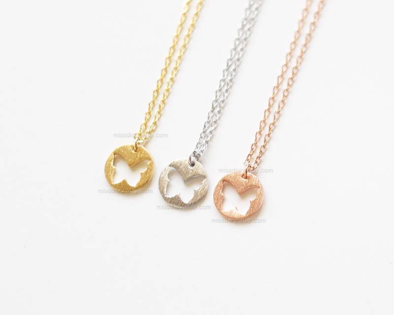 Schmetterling Ausschnitt Halskette in Gold, Halskette, Schmuck, Halsketten Für Frauen, Hochzeitsgeschenke, Brautjungfer Schmetterling Ausschnitt Halskette in Gold, Halskette, Schmuck, Halsketten Für Frauen, Hochzeitsgeschenke, Brautjungfer von MissDiary