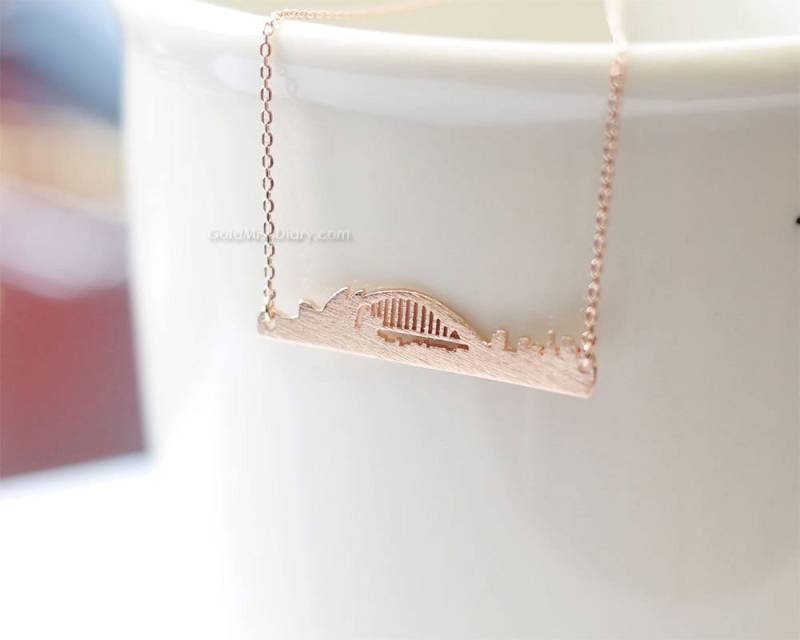 Sydney Skyline Halskette, Australien Schmuck, Souvenir Sydney, Halskette Für Frau von MissDiary