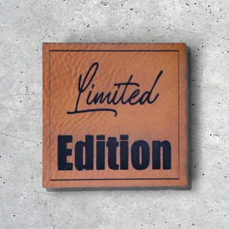Kunstleder Label „Limited Edition" - Eigenproduktion von MissFadenscheinig