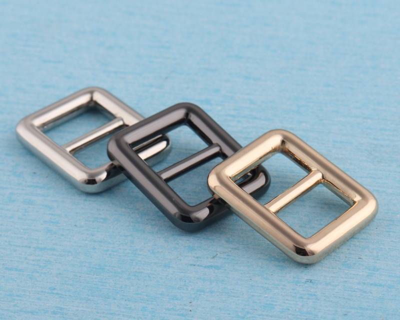 6 Stück Metall Rechteck Gurtschnalle 13.5 Mm Tri-Glide Schieber von MissHandcraft