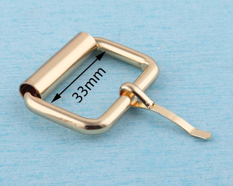 6 Stück Metall-Rollschnalle 33 Mm Fersenstangen-Gürtel/Geldbörsenregler von MissHandcraft