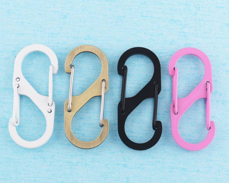 S-Förmige Karabiner Schlüsselbund Antik Messing Karabinerhaken | 10 Stück von MissHandcraft