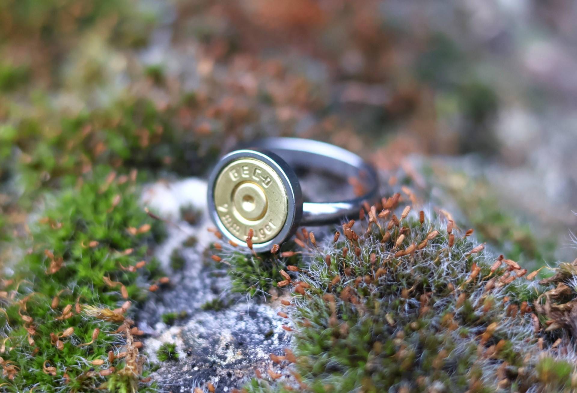 Ring Aus Edelstahl Mit Patronen Hülse Geco 9mm Luger von MissHuntressJewelry