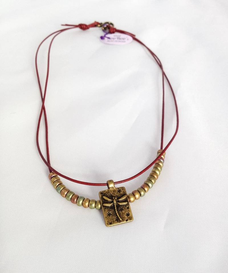 Libelle Halskette | Drgn Libelle Halskette | Drgn von MissKooRoosBeads