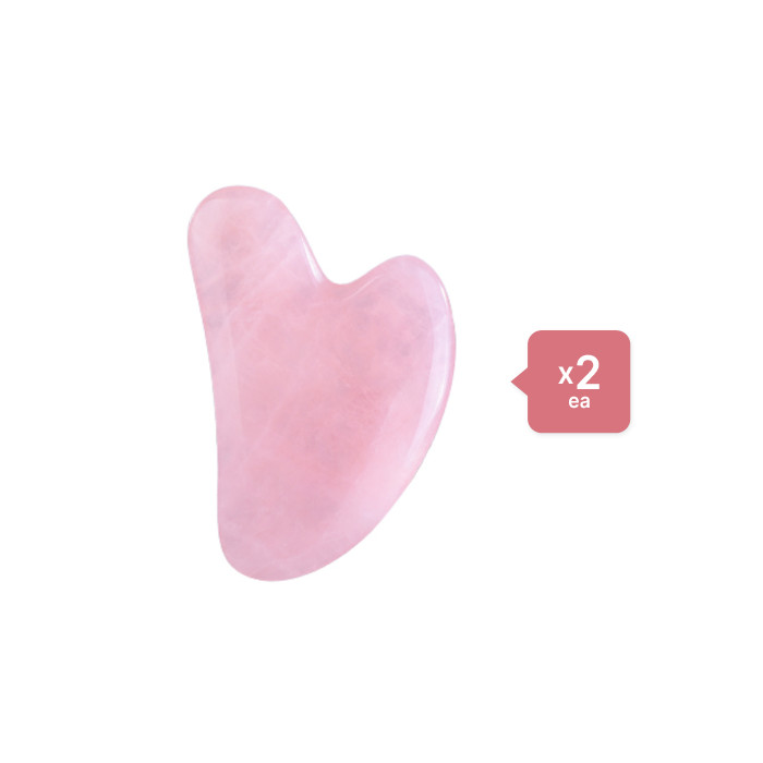 Stylevana - Scraping Board Gua Sha Massage Tool (Heart-shaped) (2er) Set - Pink von MissLady