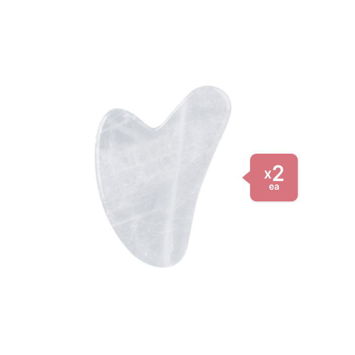 Stylevana - Scraping Board Gua Sha Massage Tool (Heart-shaped) (2er) Set - White von MissLady