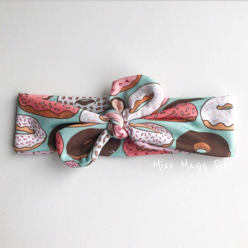 Donut Top Knot Stirnband/Verstellbares Kopf Wickeln Säugling Baby Style Erwachsenen Geknotet von MissMaggPies