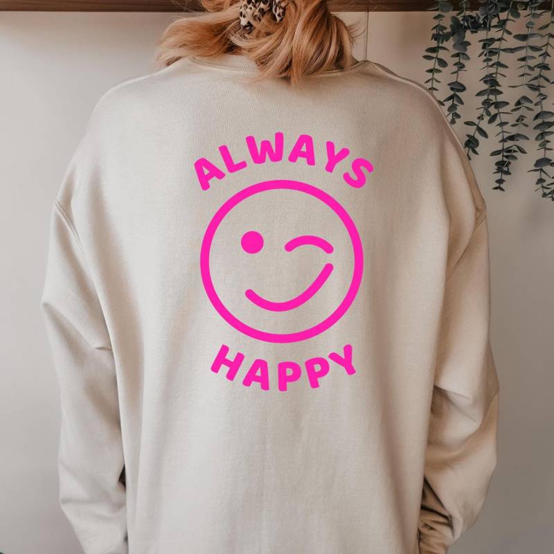 Sweatshirt, Smilie Frühlingssweatshirt, Sommer Fröhliches Modernes von MissMotte