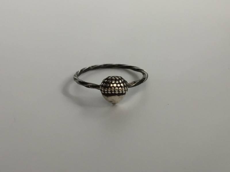 Eichel Ring in Handarbeit Gehämmert. Sterling Silber Schmuck Mix Und Match. Waldschmuck von MissNovemberStudio