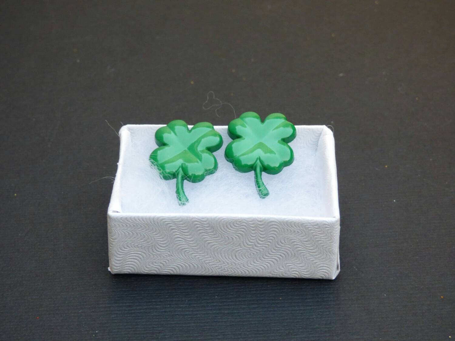 4 Blatt Klee Kleeblatt Ohrstecker von MissPittyPatsJewels