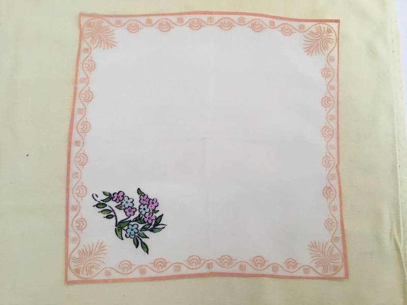 Vintage Taschentuch/Blumen Gemalt Vintage Taschentuch/Blumen Gemalt von MissPyms