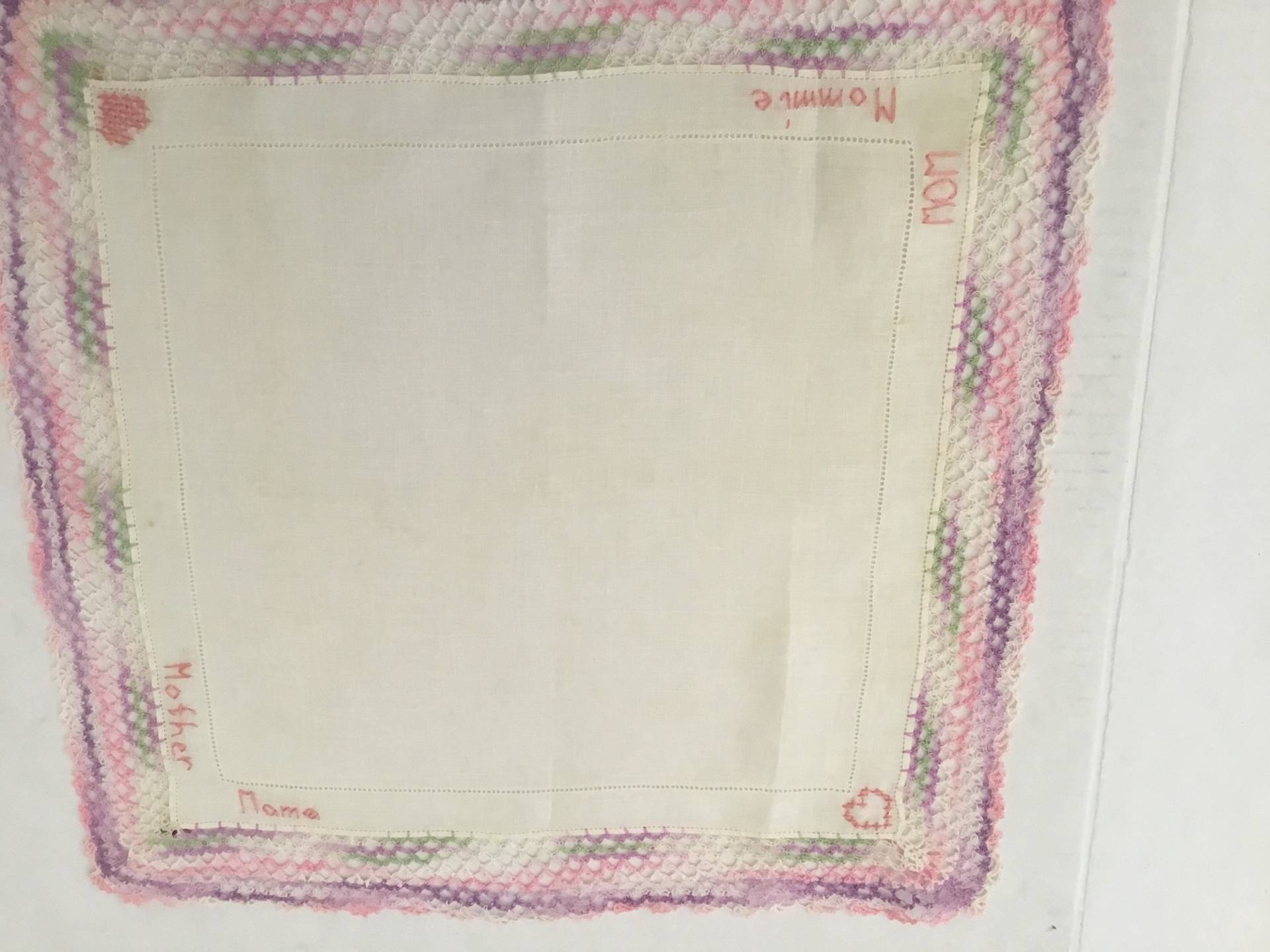 Vintage Taschentuch/Breite Häkelbordüre Mutter Mommie Mom Mama Vintage Taschentuch/Breite Häkelbordüre Mutter Mommie Mom Mama von MissPyms