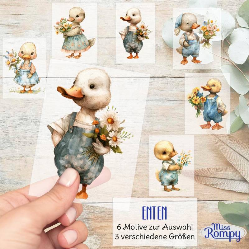 Ente, | 407, Bügelbild, Frühling, Zum Aufbügeln, Blumen, Verschiedene Motive Und Höhe, Aufbügler, Applikation, Bügelsticker Ente, | 407, Bügelbild, Frühling, Zum Aufbügeln, Blumen, Verschiedene Motive Und Höhe, Aufbügler, Applikation, Bügelsticker von MissRompy