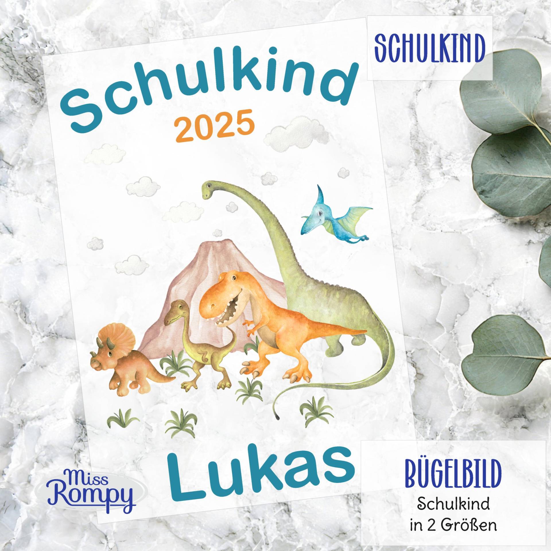 Missrompy | Dinos, | 647, Bügelbild, Schulkind, Einschulung, Kindergarten, Zum Aufbügeln, Aufbügler, Applikation, Bügelsticker Missrompy | Dinos, | 647, Bügelbild, Schulkind, Einschulung, Kindergarten, Zum Aufbügeln, Aufbügler, Applikation, Bügelsticker von MissRompy