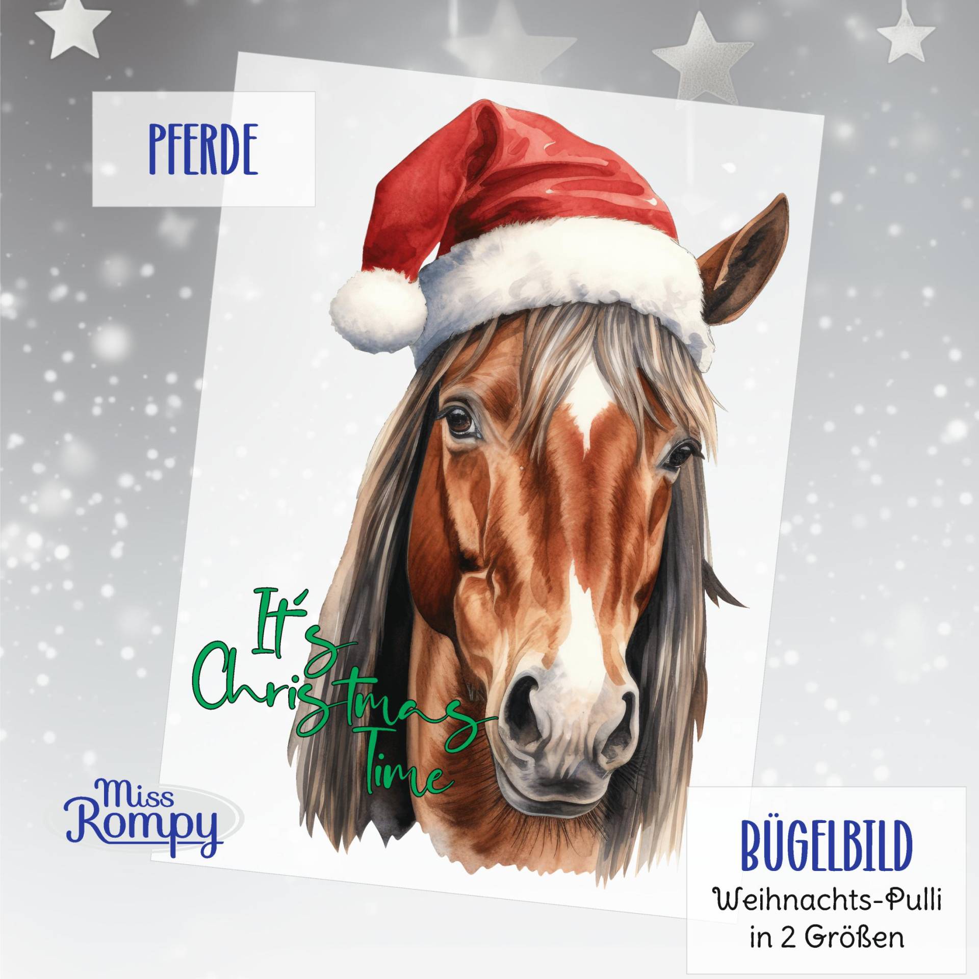 Missrompy | Dtf | 501 Pferde Bügelbilder Weihnachten 2 Größen Ca. A5 Od A4 Christmas Aufbügler Weihnachtsbügelbild Nikolaus Missrompy | Dtf | 501 Pferde Bügelbilder Weihnachten 2 Größen Ca. A5 Od A4 Christmas Aufbügler Weihnachtsbügelbild Nikolaus von MissRompy