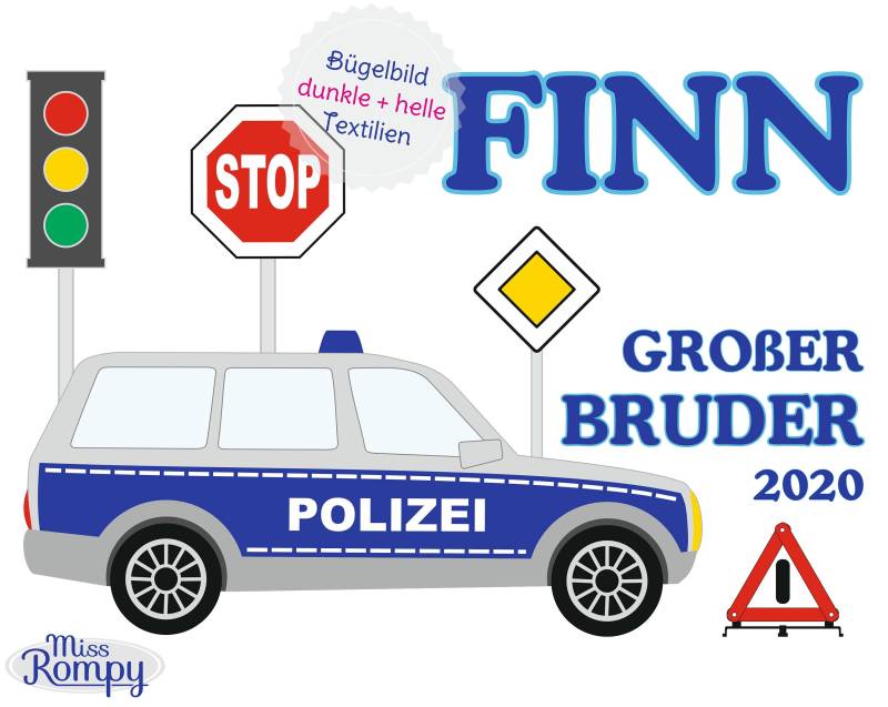 Missrompy | Dtf Bügelbild Polizei | 804 Kleiner Bruder Großer A4 Oder A5 Aufbügler Applikation Geschwister Bügelbilder Missrompy | Dtf Bügelbild Polizei | 804 Kleiner Bruder Großer A4 Oder A5 Aufbügler Applikation Geschwister Bügelbilder von MissRompy