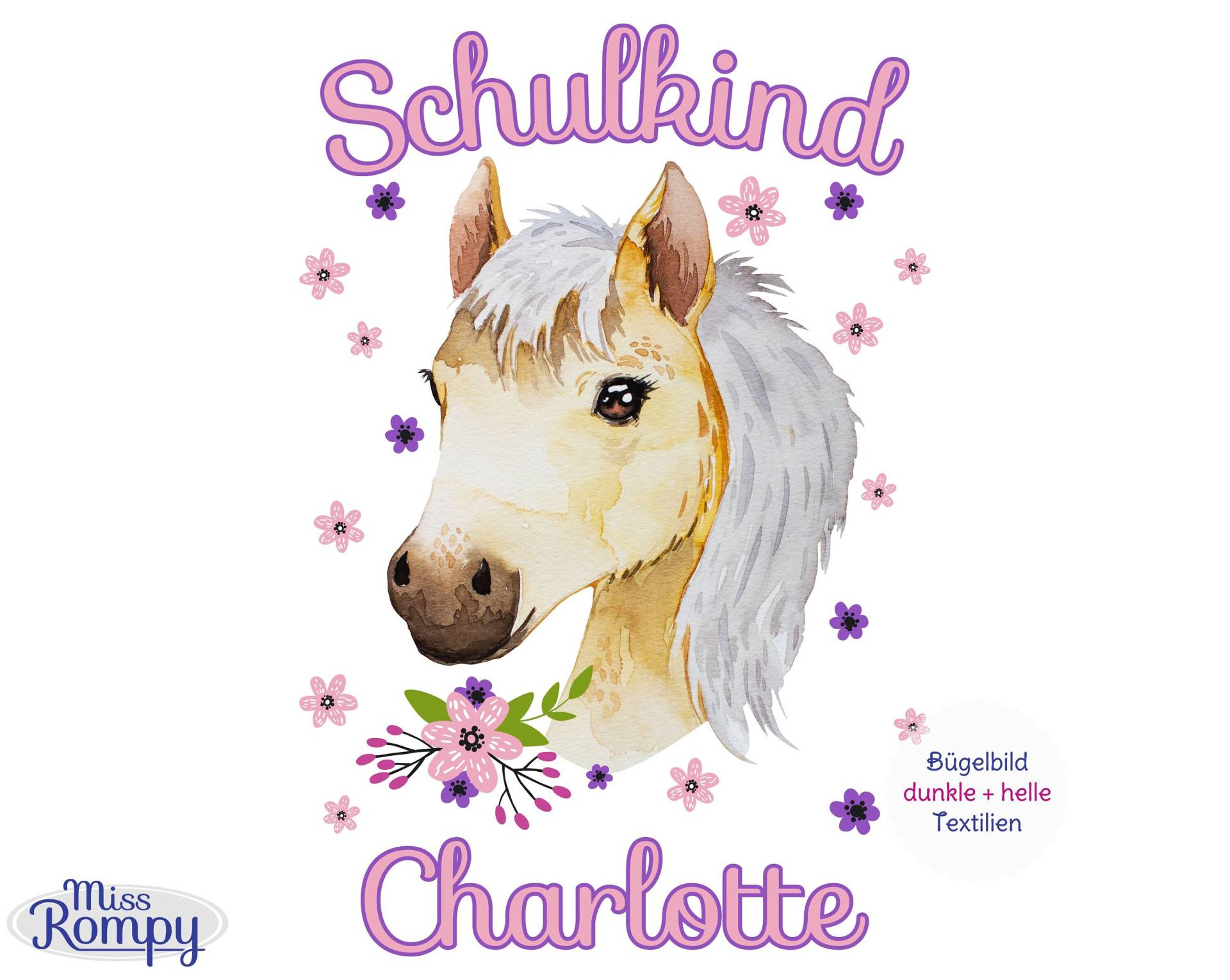 Missrompy | Dtf Schulkind | 780 Großes Bügelbild Pferd Pony in 2 Größen Schulstart Name Zahl Geburtstag Aufbügler Applikation Einschulung Missrompy | Dtf Schulkind | 780 Großes Bügelbild Pferd Pony in 2 Größen Schulstart Name Zahl Geburtstag Aufbügler Applikation Einschulung von MissRompy