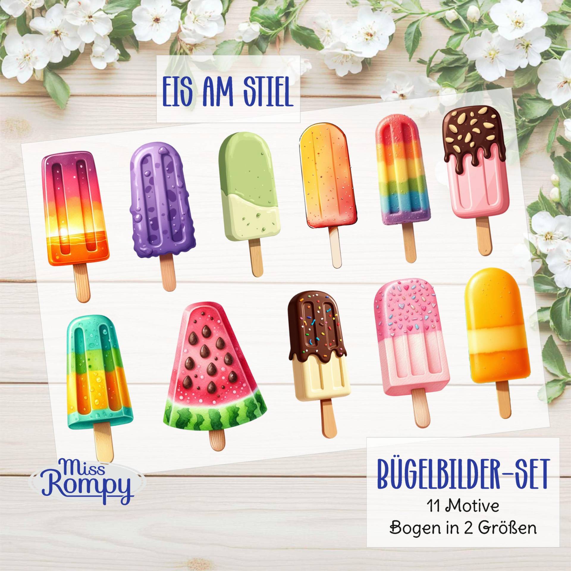 Missrompy | Eis Am Stil, | 67-3, Bügelbilder, 11 Motive, Zum Aufbügeln, Bügelbild, Set, Aufbügler, Applikation, Bügelsticker, Sprüche, Patch Missrompy | Eis Am Stil, | 67-3, Bügelbilder, 11 Motive, Zum Aufbügeln, Bügelbild, Set, Aufbügler, Applikation, Bügelsticker, Sprüche, Patch von MissRompy
