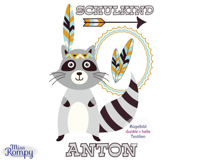 Schulkind | 791 Großes Bügelbild Waschbär Schulstart Name Zahl Geburtstag Aufbügler Applikation Iron On Einschulung Schulkind | 791 Großes Bügelbild Waschbär Schulstart Name Zahl Geburtstag Aufbügler Applikation Iron On Einschulung von MissRompy