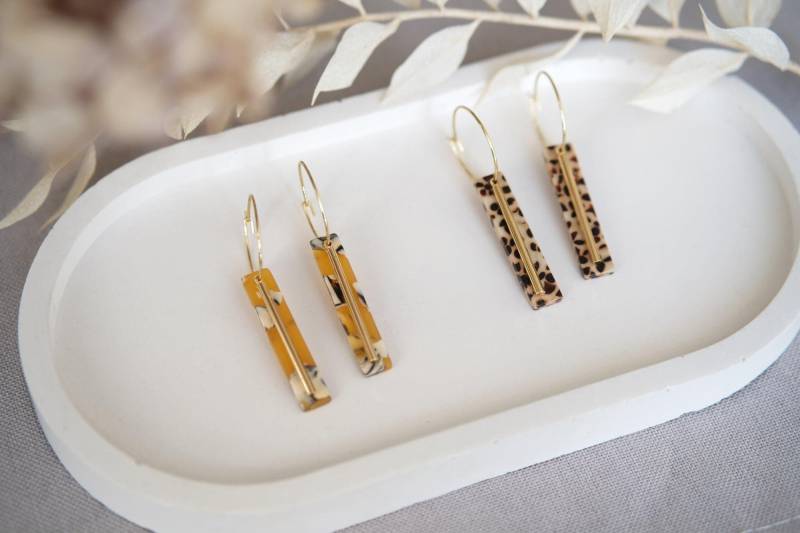 Goldene Creolen | Hedi Ton Ohrringe Statement Handgefertigter Schmuck Geschenk Freundin Ohrschmuck von MissRoseDE