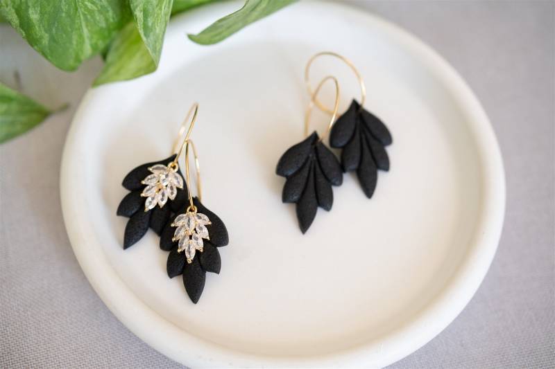 Polymer Clay Ohrringe | Grace Ton Statement Handgefertigt Geschenk Freundin Ohrschmuck von MissRoseDE