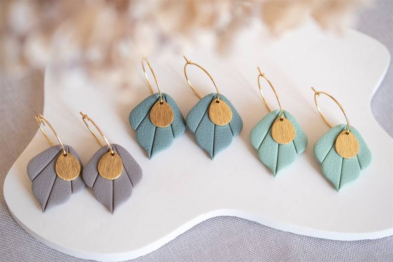 Polymer Clay Ohrringe | Lana Ton Statement Handgefertigt Geschenk Freundin Ohrschmuck von MissRoseDE