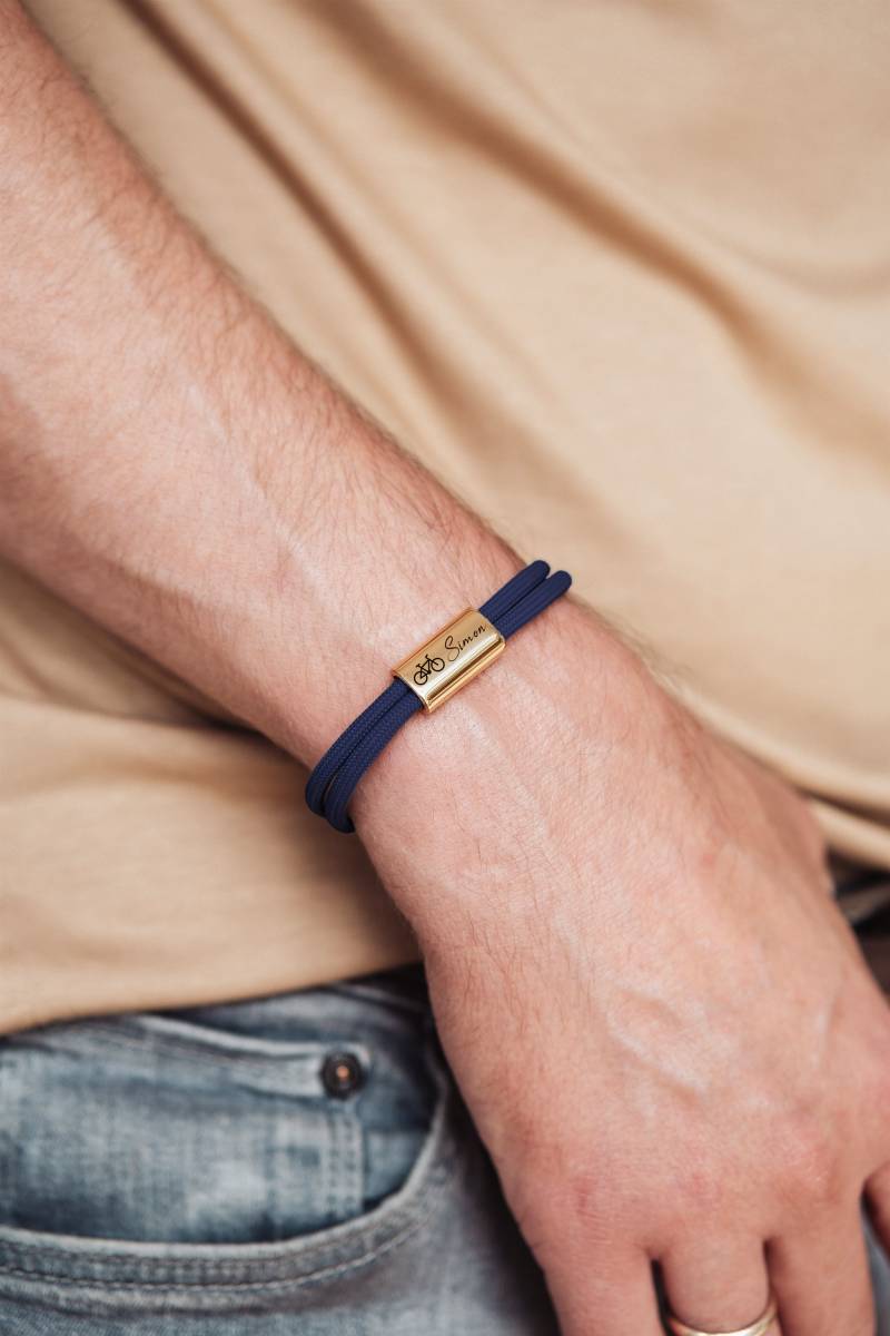 statement Armband | Fahrrad Geschenk Freund Surferarmband Graviert Armbänder Herren von MissRoseDE