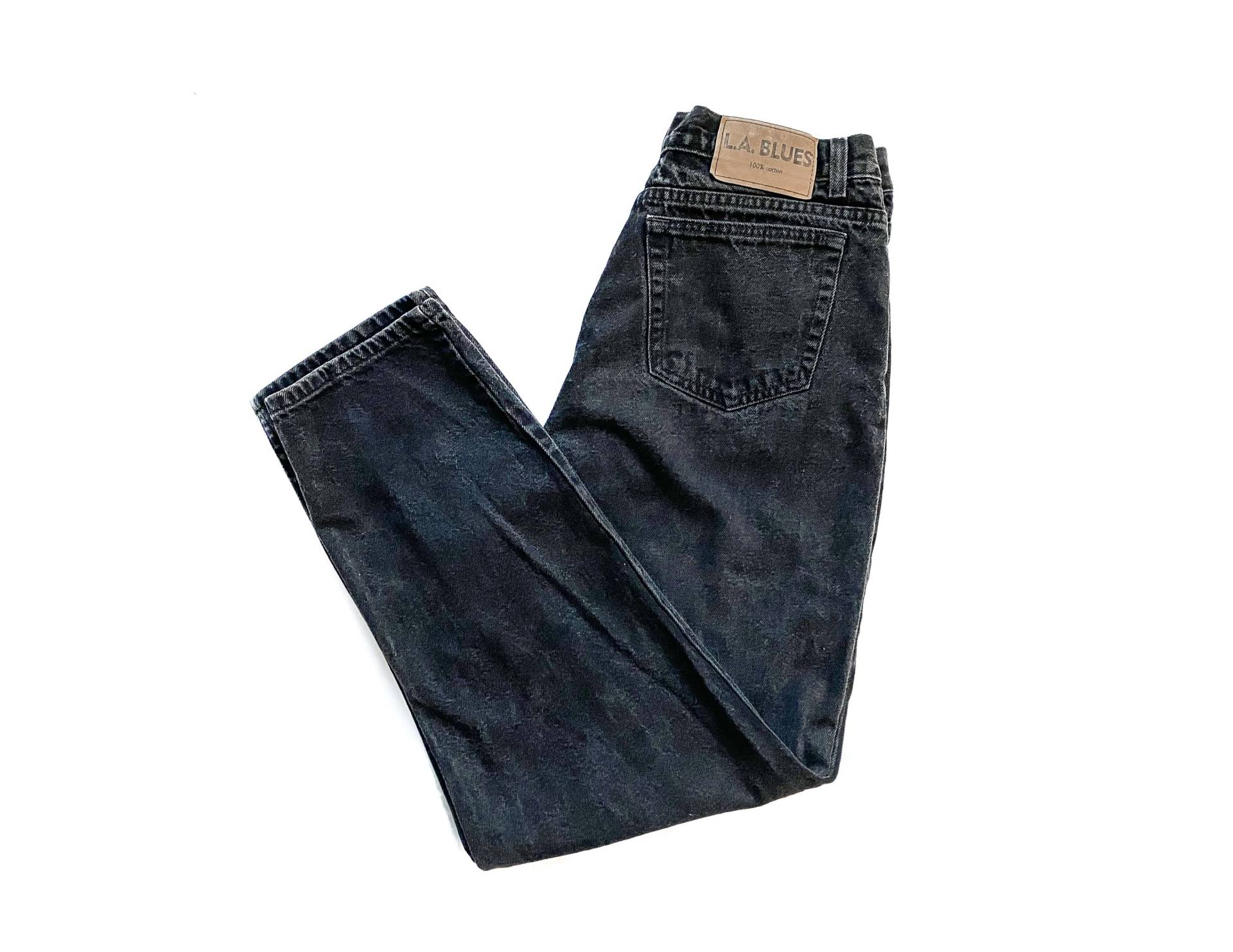 Vintage Jeans | Gr. 16 L.a. Blues Black Jeanshose Hochhaus, Gerades Bein Mama 80Er, 90Er Jahre Mode von MissSarahBelle