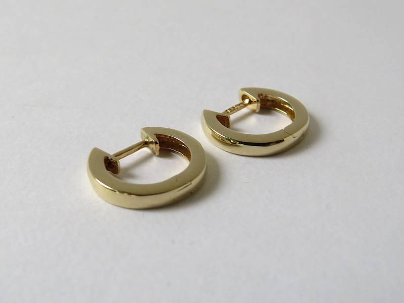 Vintage 375Er Gold Kleine Creolen Ohrringe Ohrschmuck von MissTellGeschenke