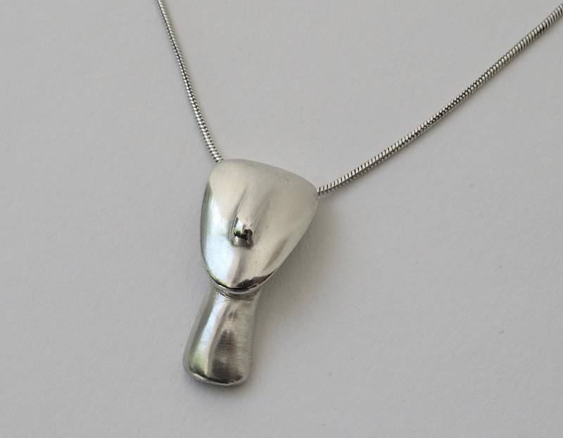 Vintage 925Er Silberkette + Orio Silber Kettenanhänger Gesicht von MissTellGeschenke