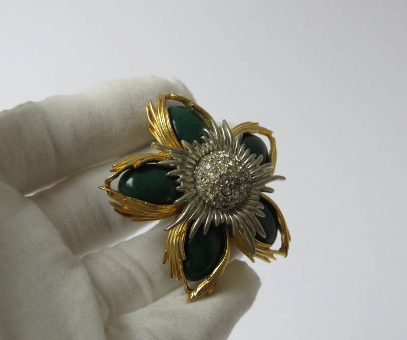 Vintage Große Distel - Brosche von MissTellGeschenke