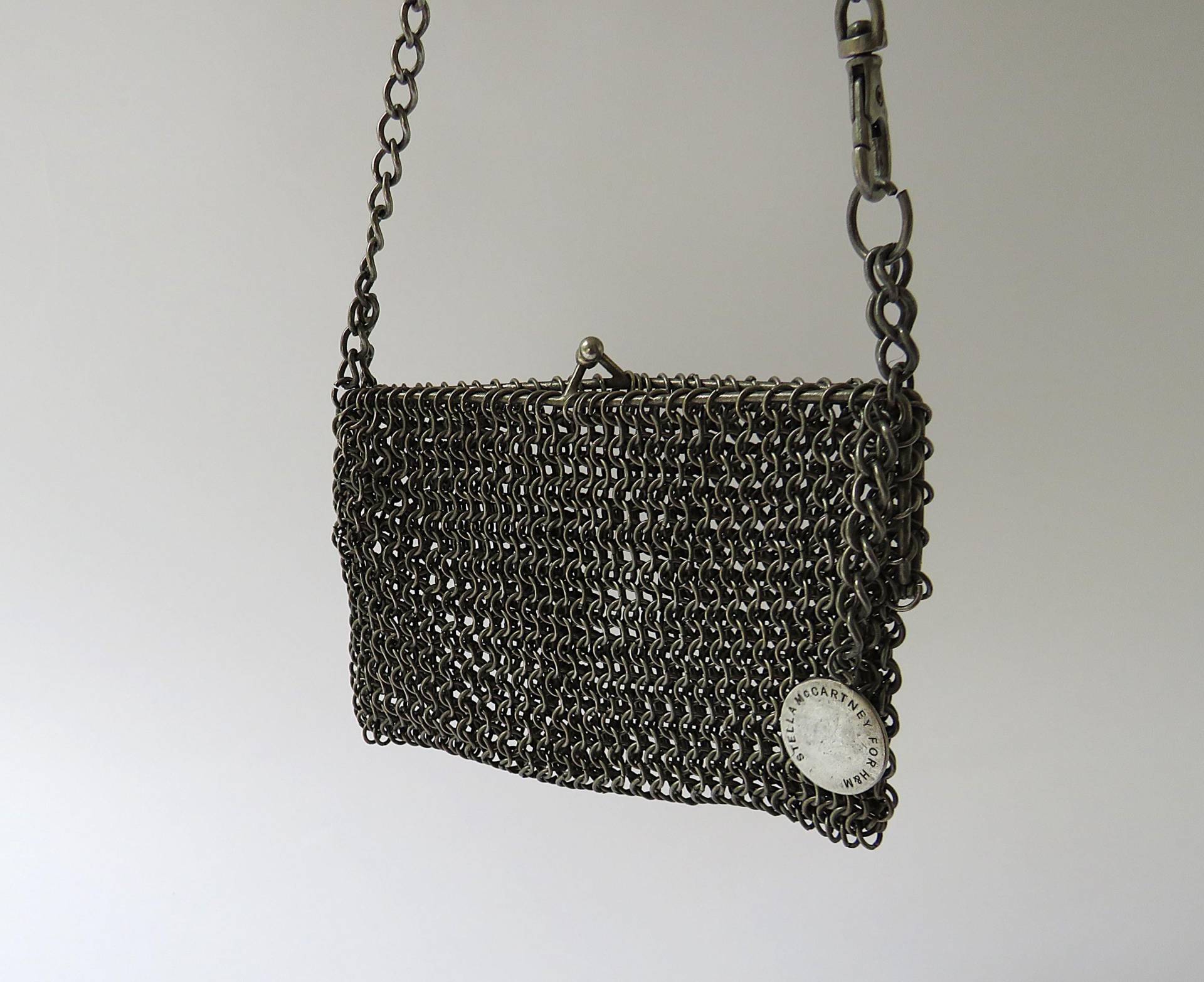 Vintage Metalltasche Täschchen Stella Mc Cartney For H & M Abendtaschche Umhängetasche Kettentasche von MissTellGeschenke