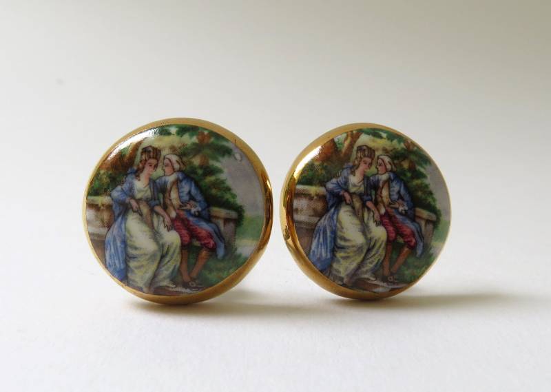 Vintage Modeschmuck Ohrclipse Ohrschmuck Jugendstil von MissTellGeschenke