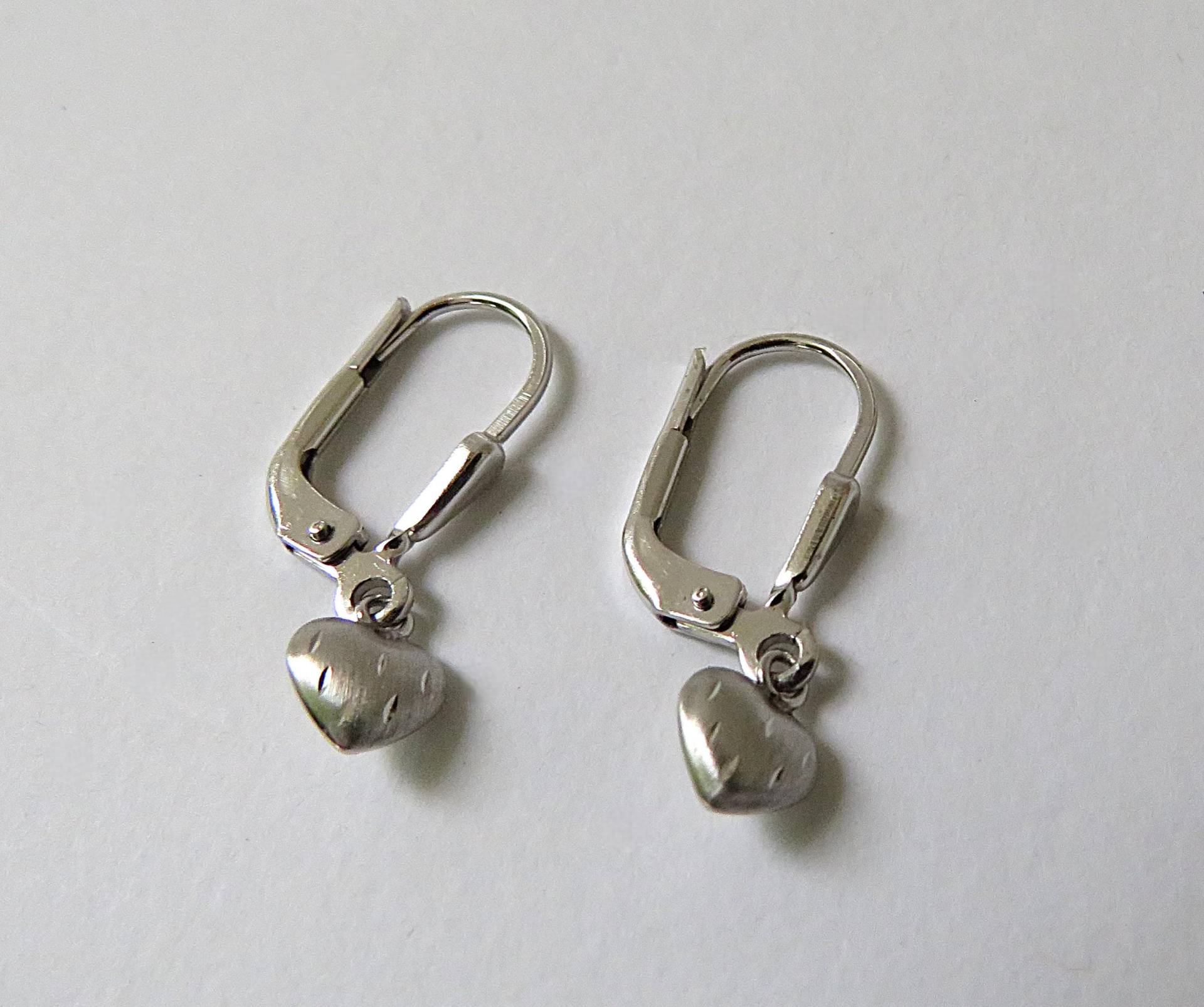 Vintage Ohrstecker Herzen Ohrschmuck 925Er Silber Herz von MissTellGeschenke