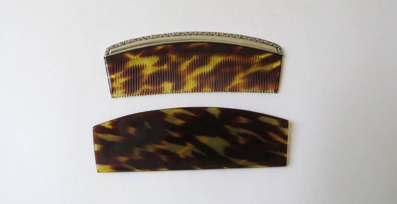 Vintage Taschenkamm Mit 800Er Silbermontur + Etui 40Er Jahre von MissTellGeschenke