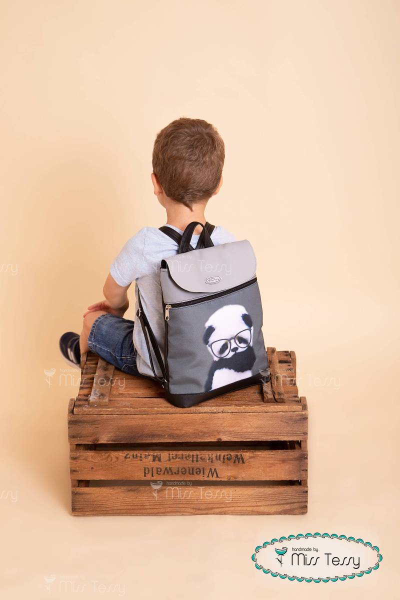 Kindergarten Rucksack | Kinderrucksack Rucksack Für Jungen Tessy Backpacks Cuties Series Panda Kinder von MissTessyShop