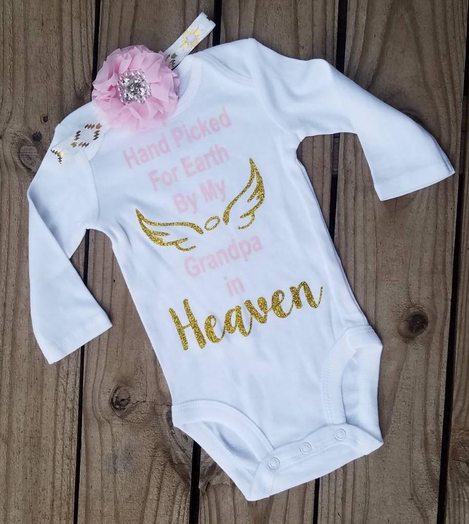 Opa Im Himmel Outfit, Von Meinem Für Die Erde Ausgewählt, Hosptial Coming Home Handauswahl Opa, Erinnerung An Ihn von MissThangs