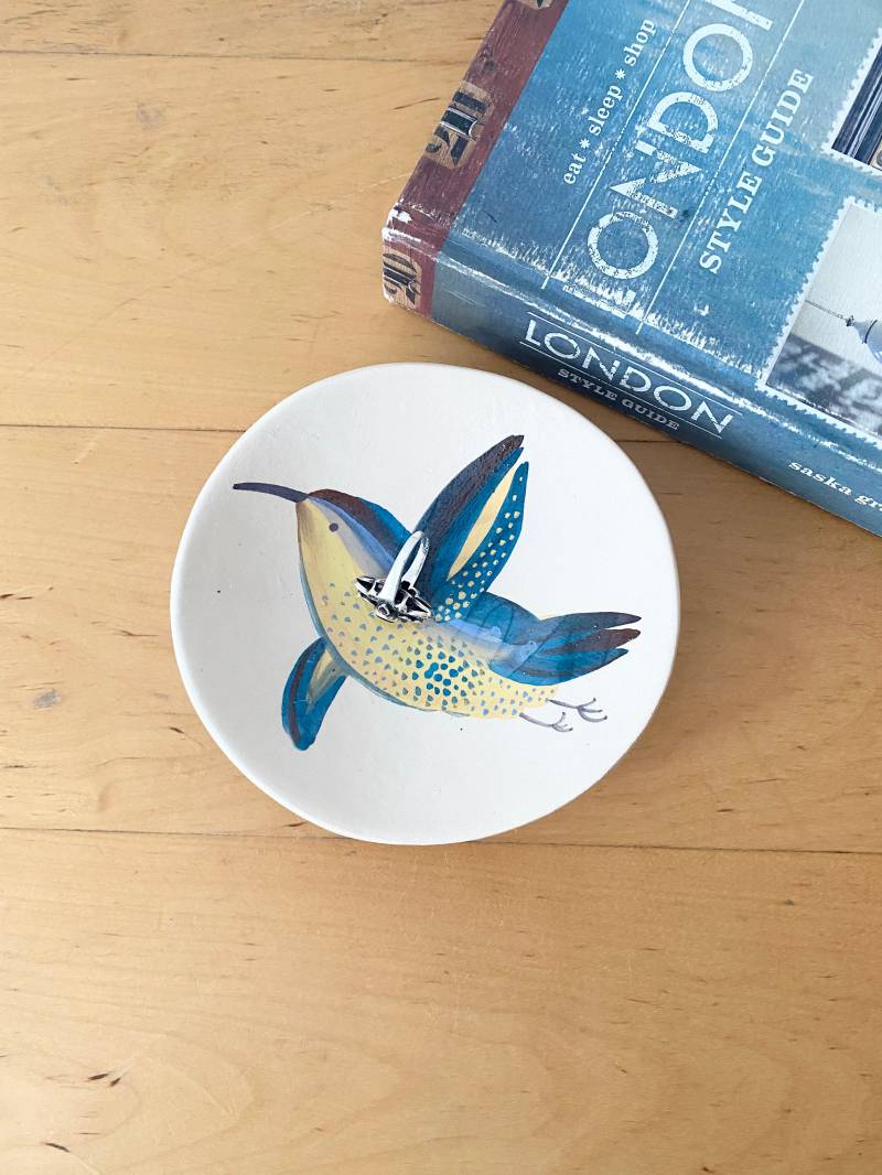 Ringschale, Handbemalte Schmuckschale von MissVintageBox