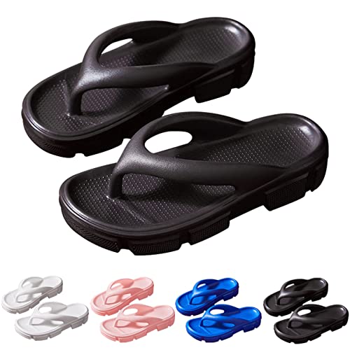 Missdong Flip Flops Damen EVA Badeschlappen Zehentrenner Dickere Sohle Superweiche Hausschuhe Slippers sandal von Missdong