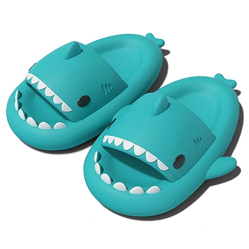 Missdong Shark Slides Damen Herren Eva Hai Hausschuhe Verdicken Weich rutschfeste Sommer Indoor Strand Minzgrün 36/37 EU von Missdong